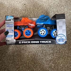 Wind Up Dino Monster Truck 2-Pack
